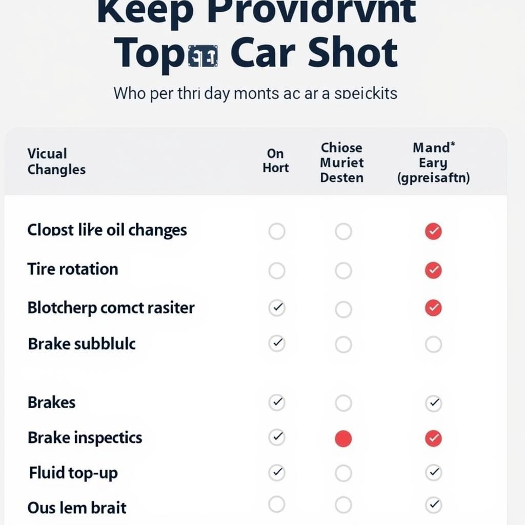 Car Maintenance Schedule Checklist for Regular Checks and Services