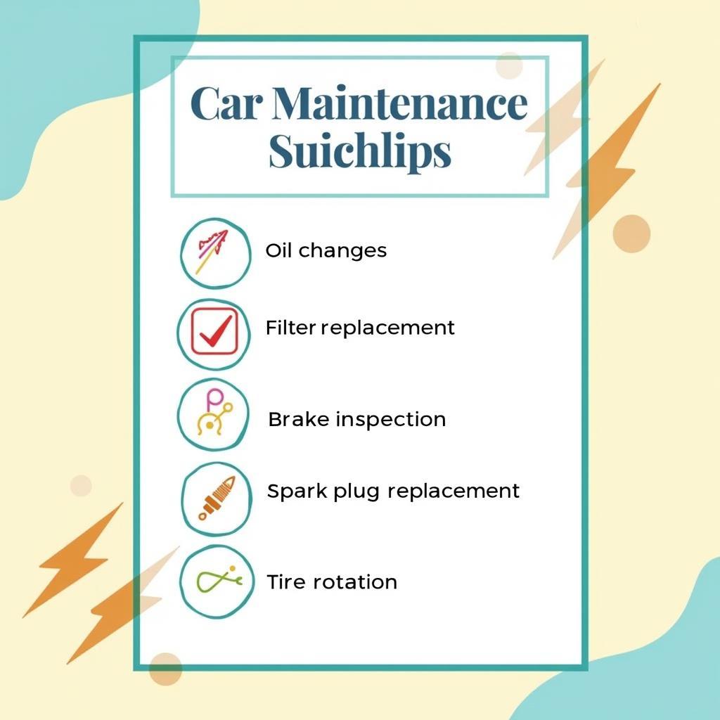 Car Maintenance Schedule Checklist