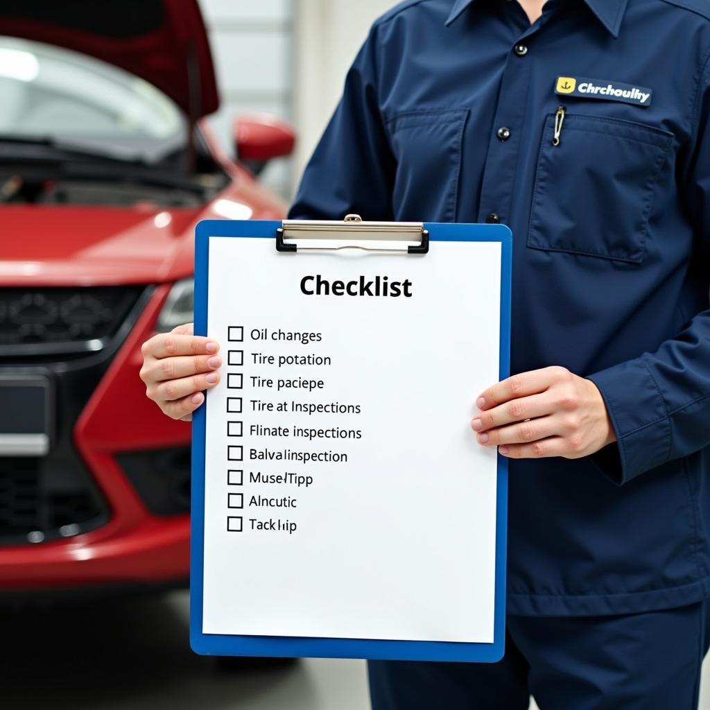 Car Maintenance Schedule Checklist