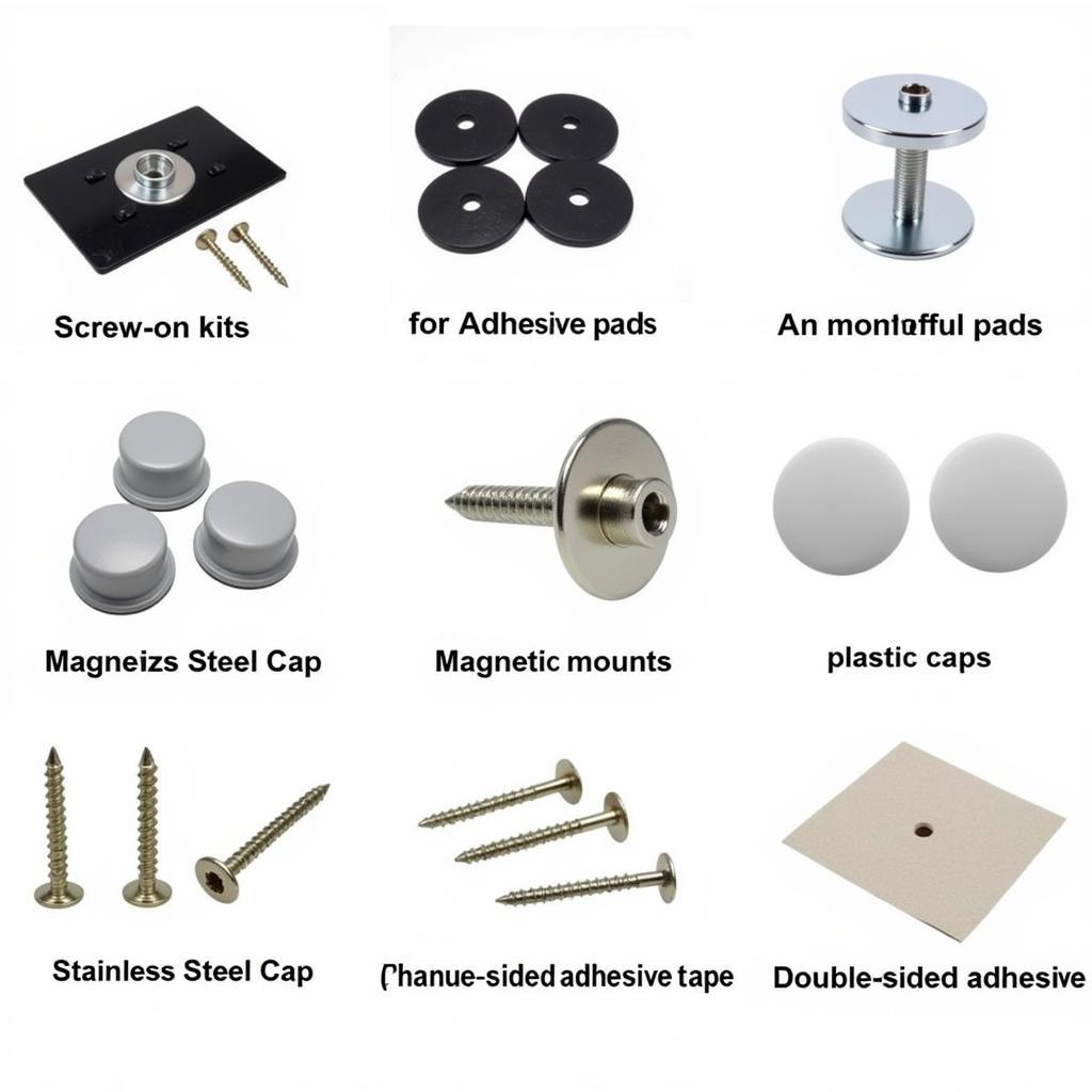 Different types of car number plate fixing kits available in the market