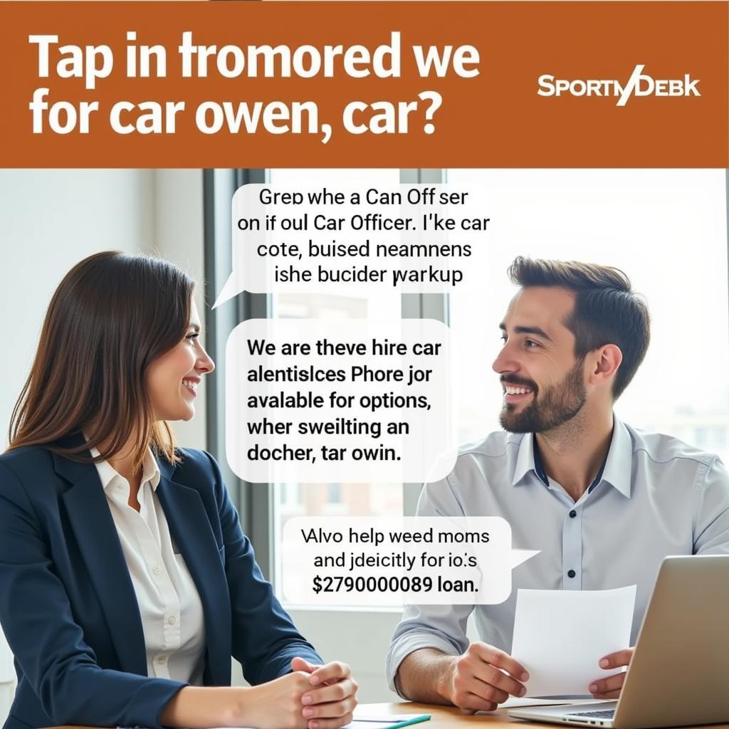 Car Owner Discussing Loan Options With Lender