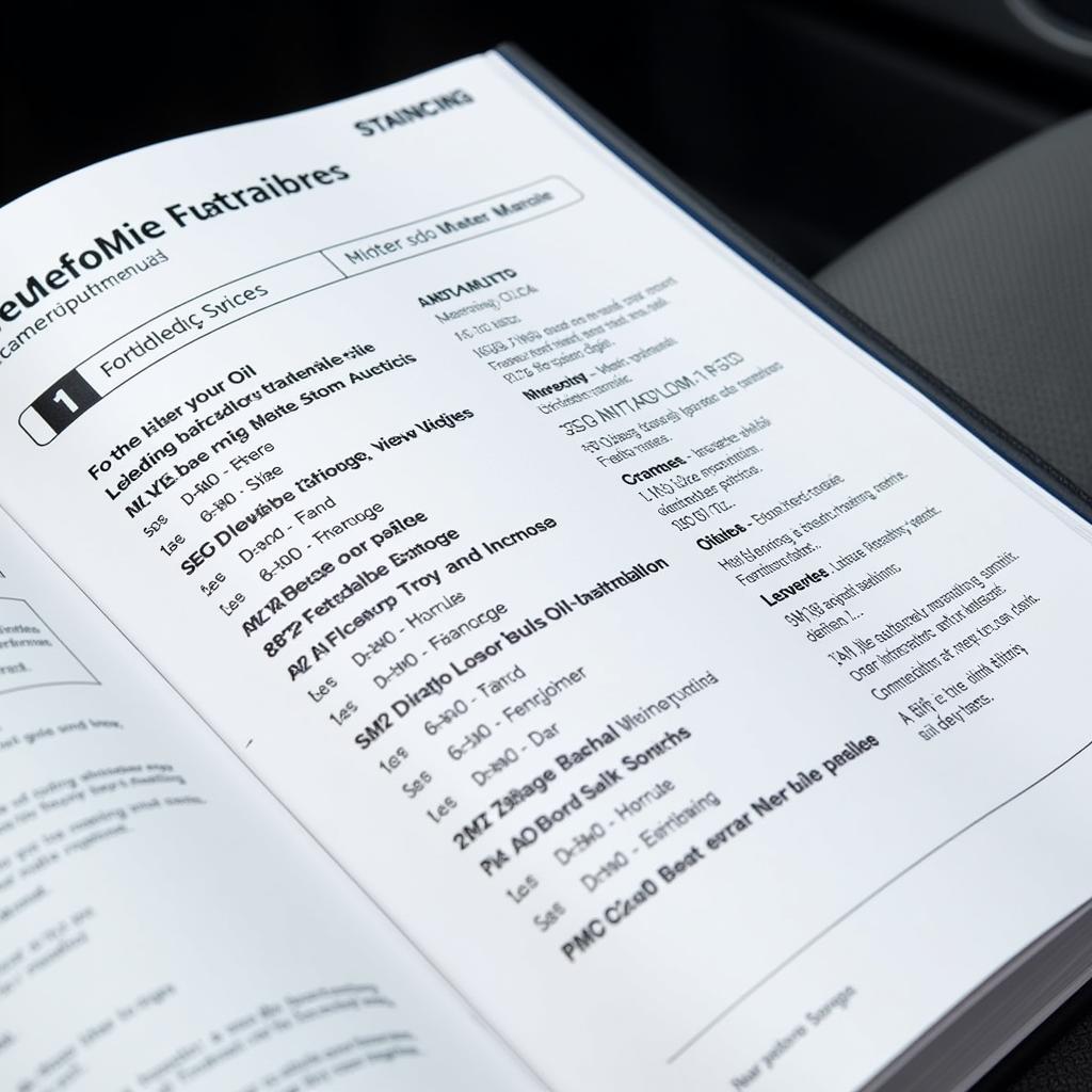 Car Owner's Manual Maintenance Schedule