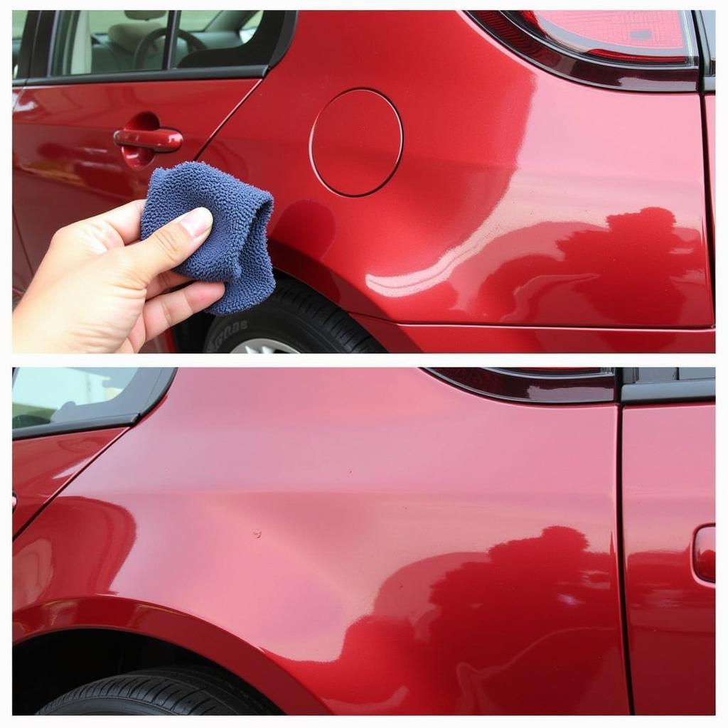 Car Paint Scratch Repair Using Polish