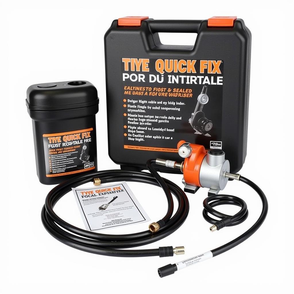 Car Pride Quick Fix Tyre Repair Kit Components