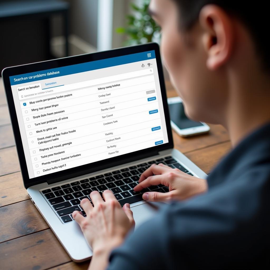 Searching a Car Problems Database