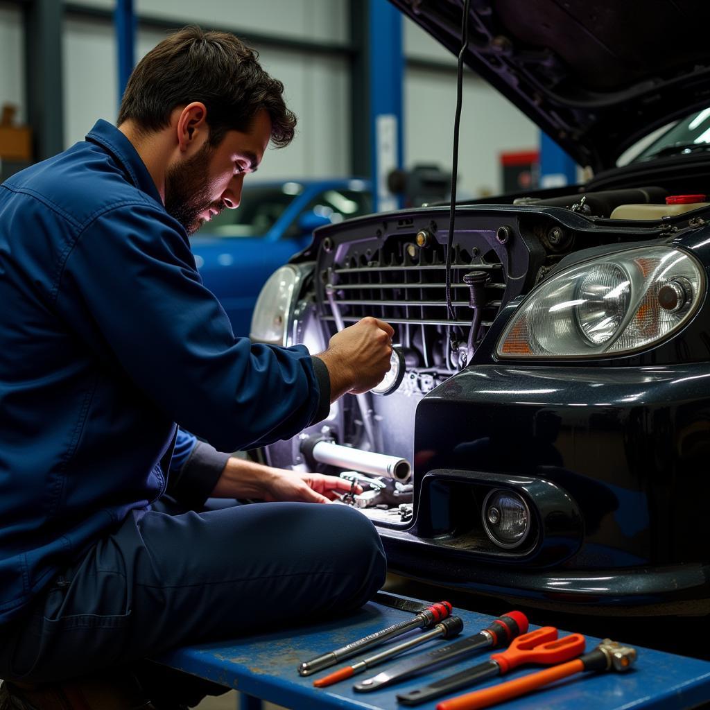 Assessing Car Radiator Damage