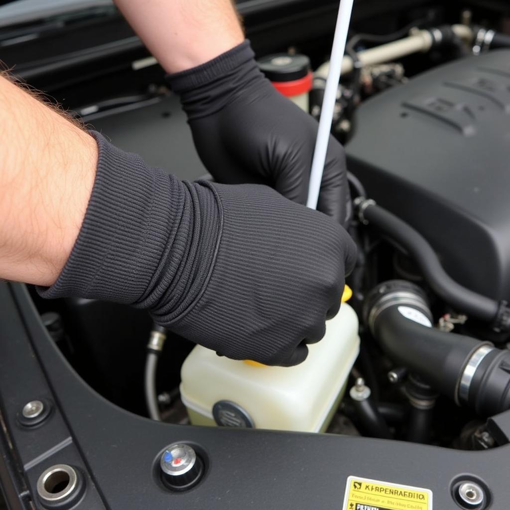 Checking Car Radiator Fluid Level