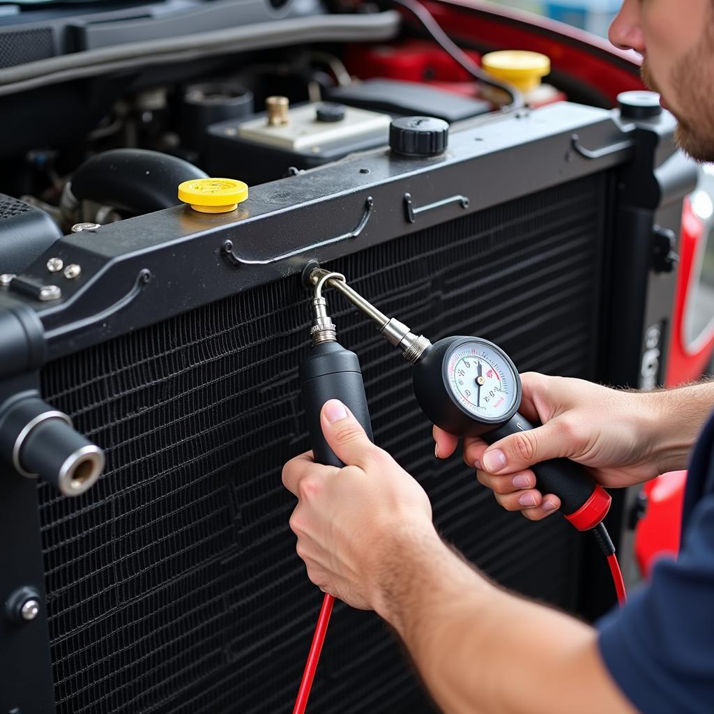 Car Radiator Leak Detection