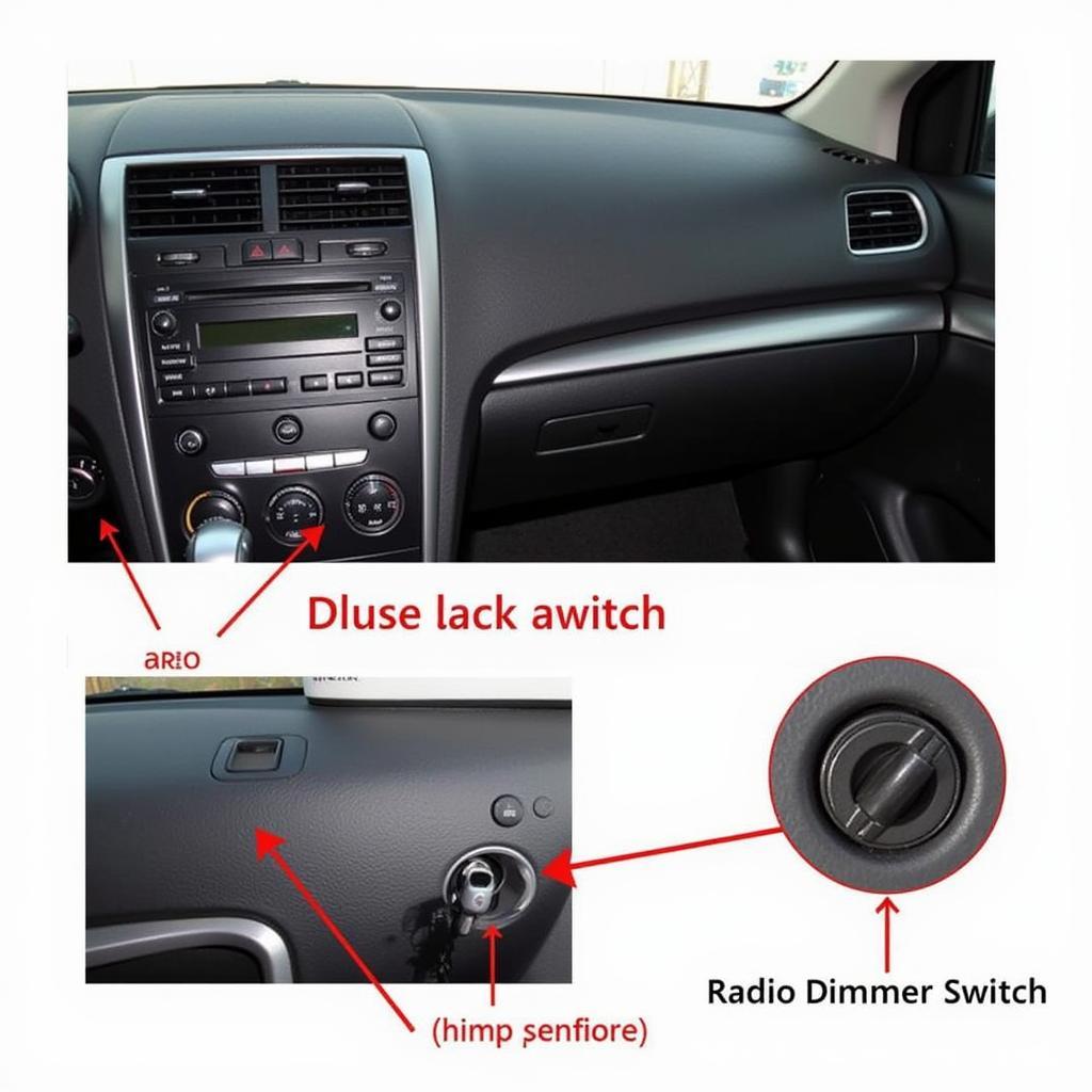 Locating the Car Radio Dimmer Switch