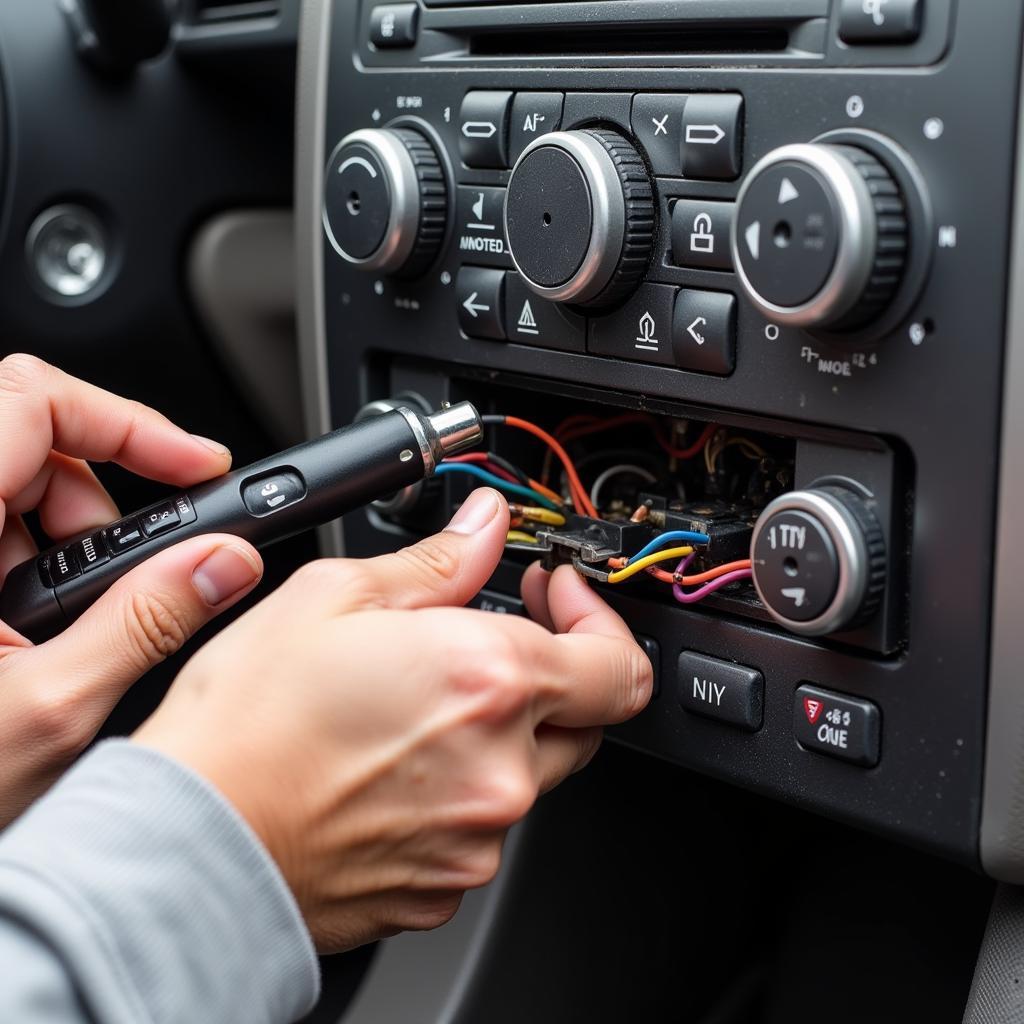 Inspecting the Car Radio Wiring Harness