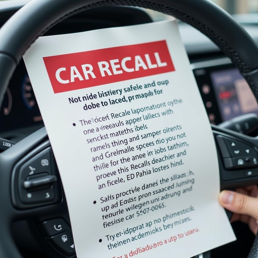 Car Recall Notice