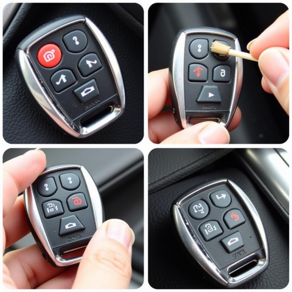 Cleaning the Buttons on a Car Remote