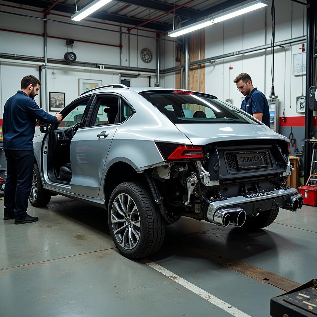 Car Repair Process in Body Shop