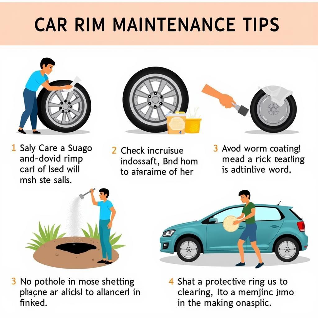 Car Rim Maintenance Tips: Cleaning, Tire Pressure, Avoiding Hazards, Protective Coatings