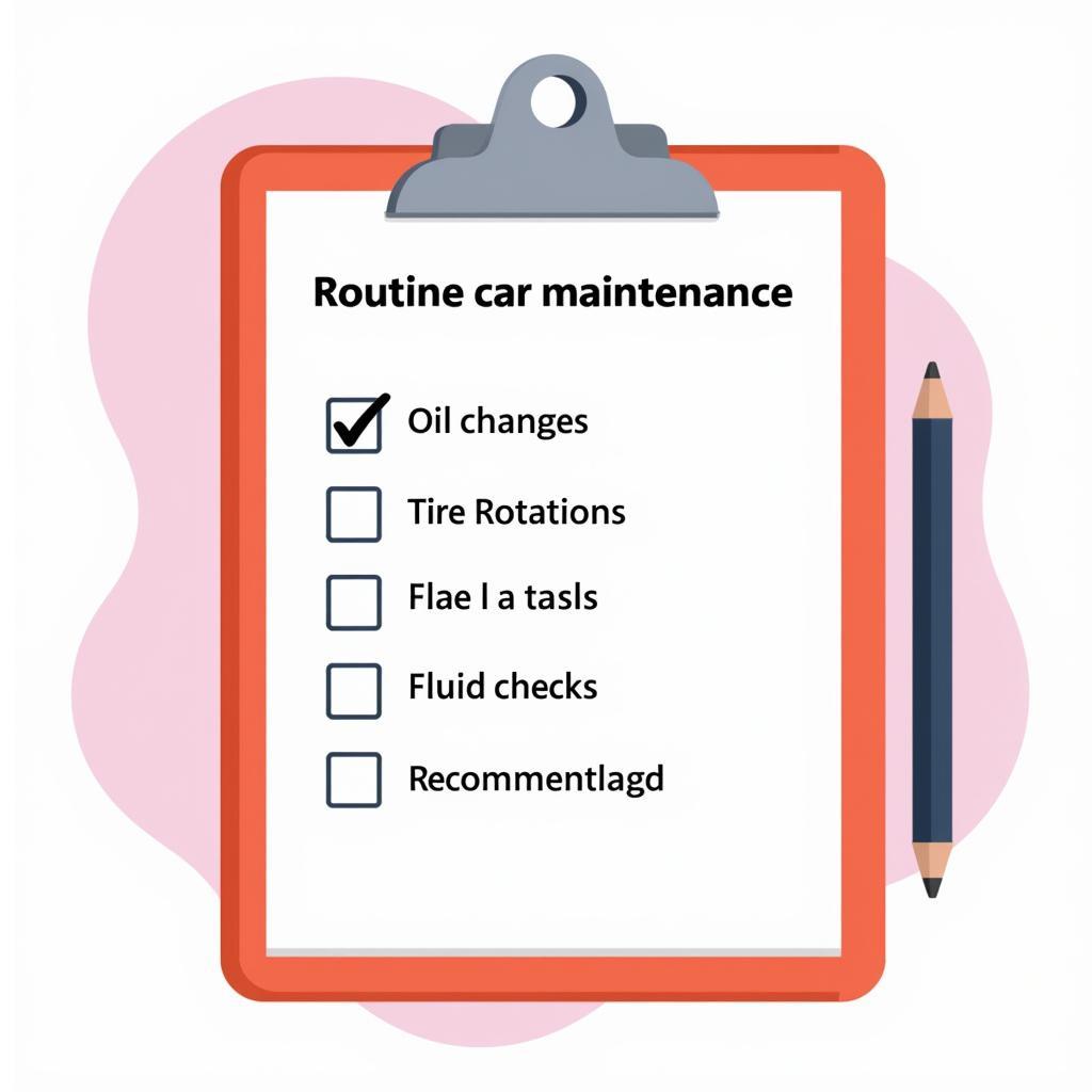 Car Routine Maintenance Checklist