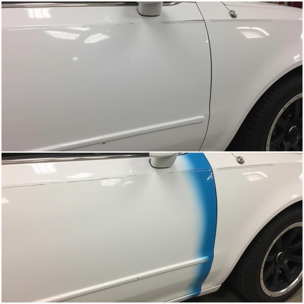 Car Rust Repair Finished with Fiberglass