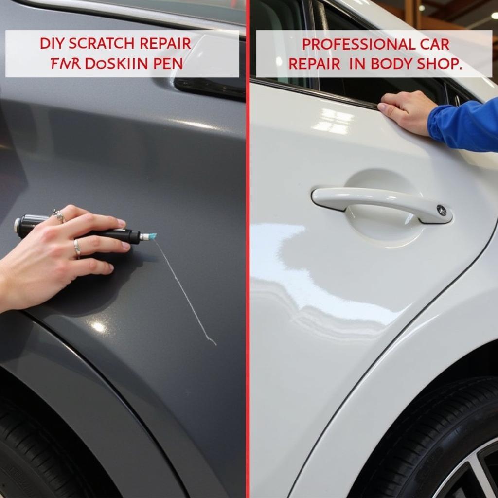 DIY vs. Professional Car Scratch Repair