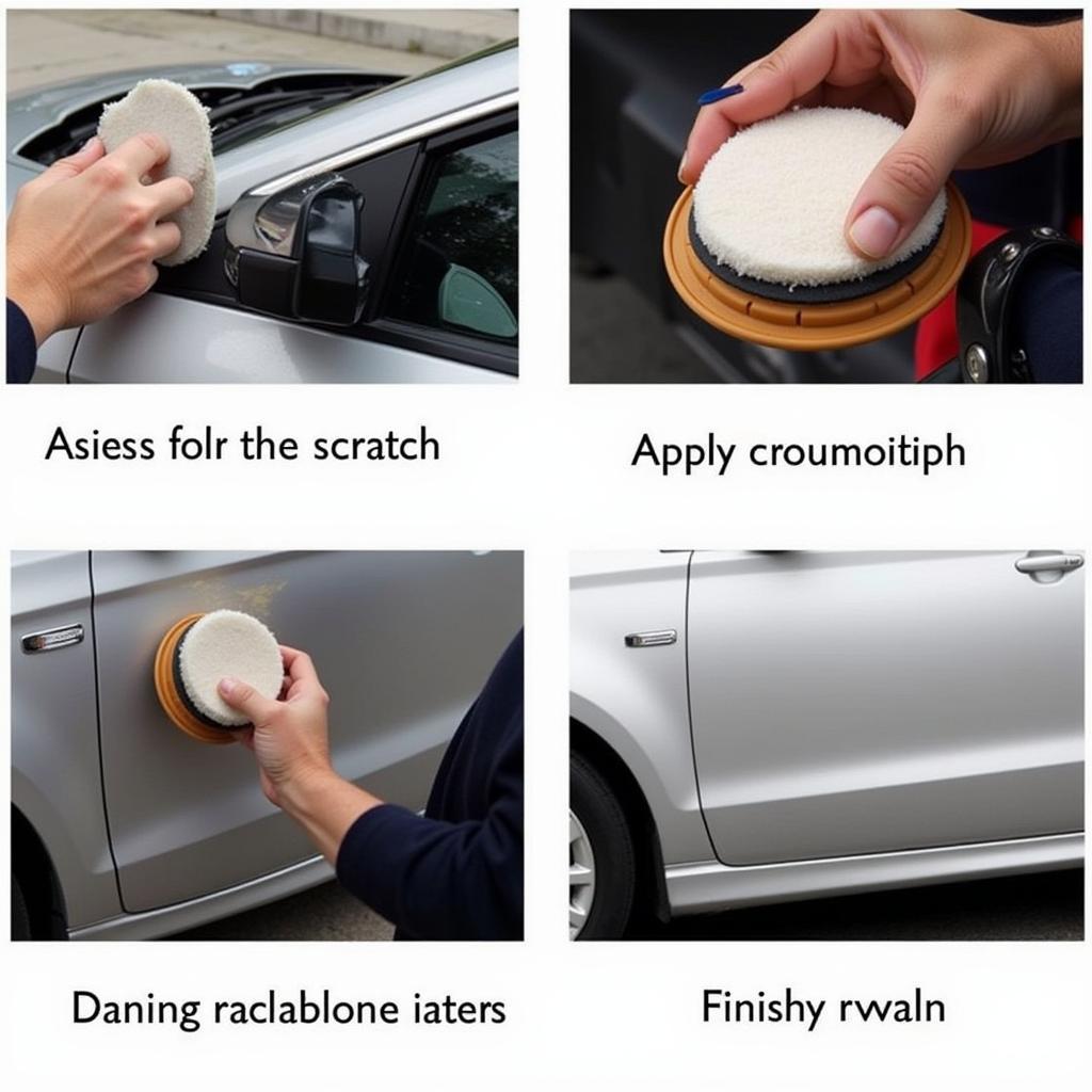 Car Scratch Repair Process by a Detailer