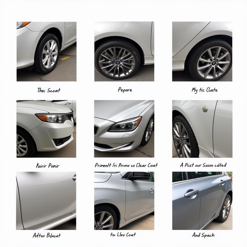 Professional Car Scratch Repair Process