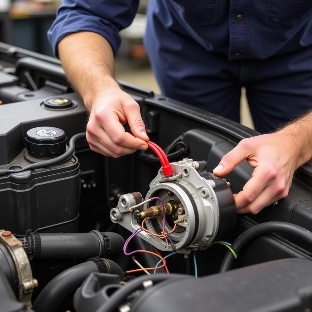 Inspecting Car Wiring for Clicking Noise Issue