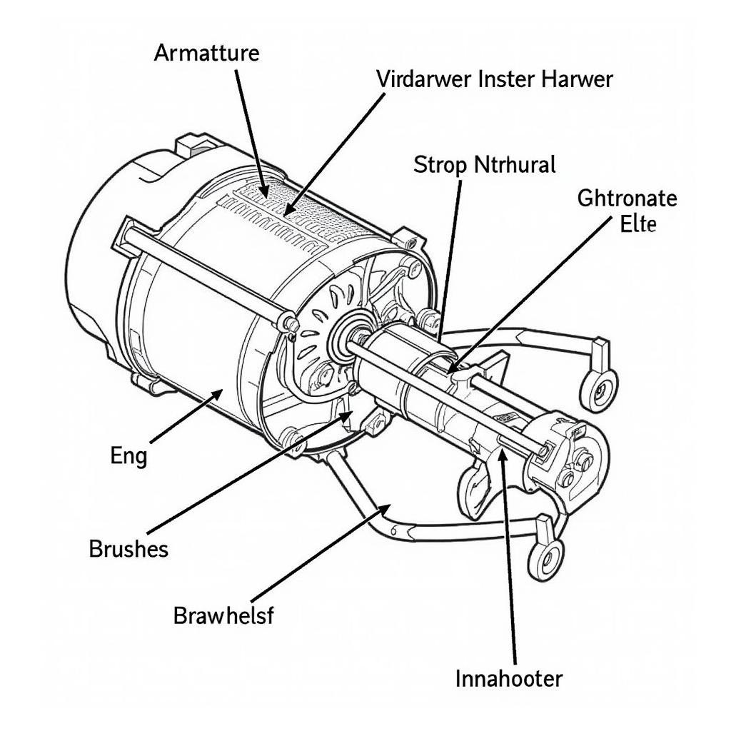 Car Starter Components Diagram