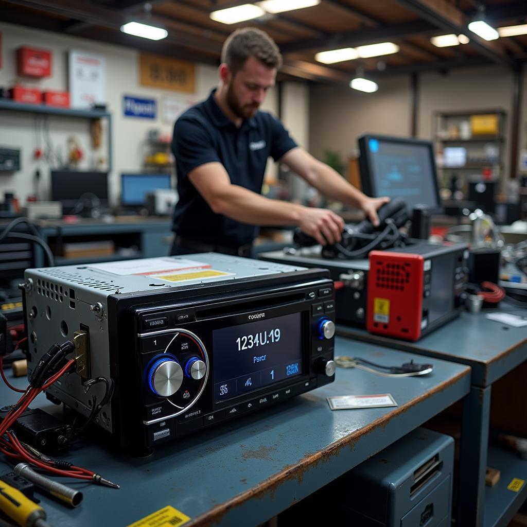 Car Stereo Repair Shop Interior