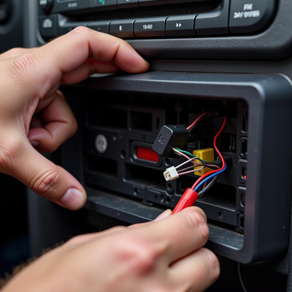 Inspecting Car Stereo Wiring for Damage