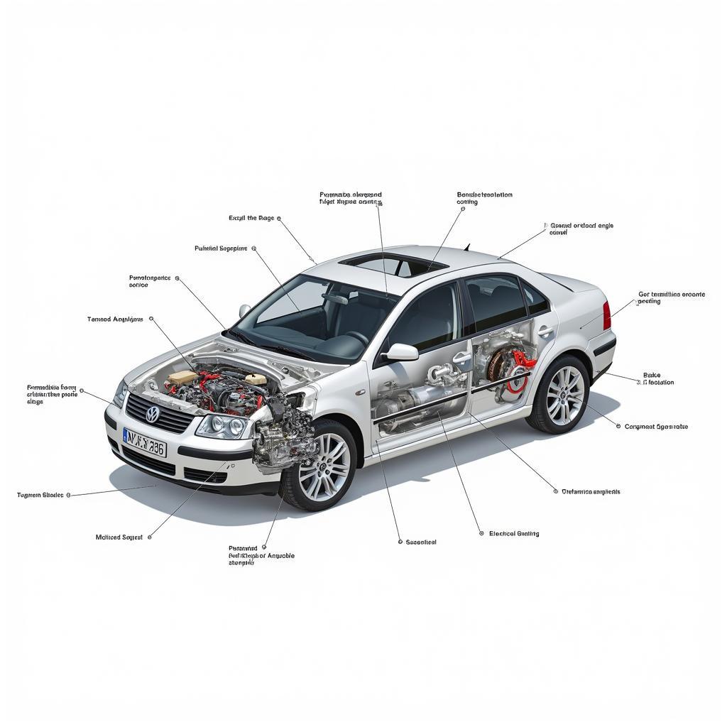 Car systems breakdown diagram