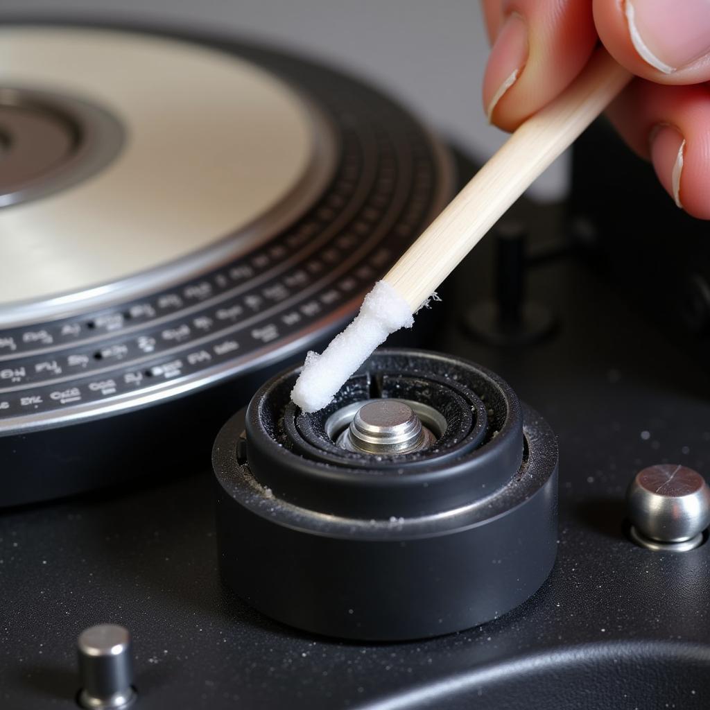 Cleaning a Car Tape Player Head