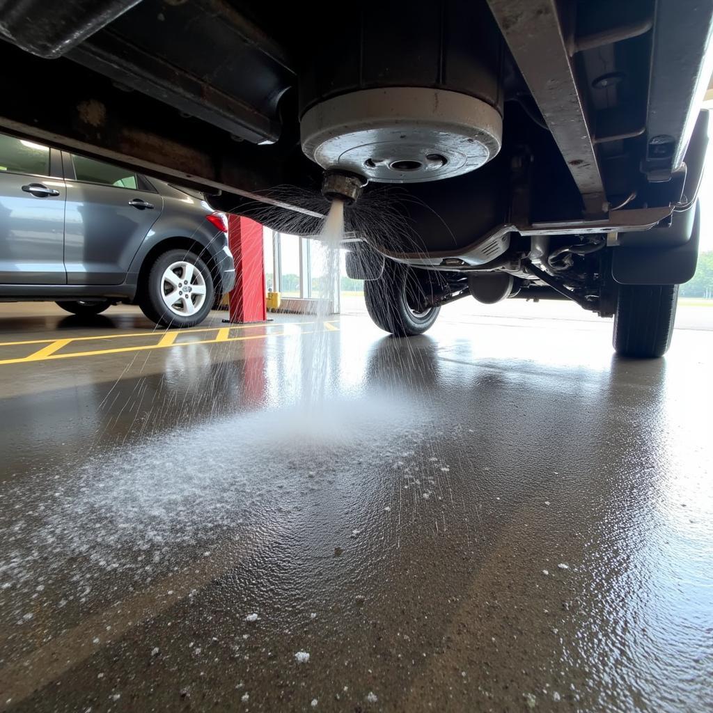 Washing a Car Undercarriage