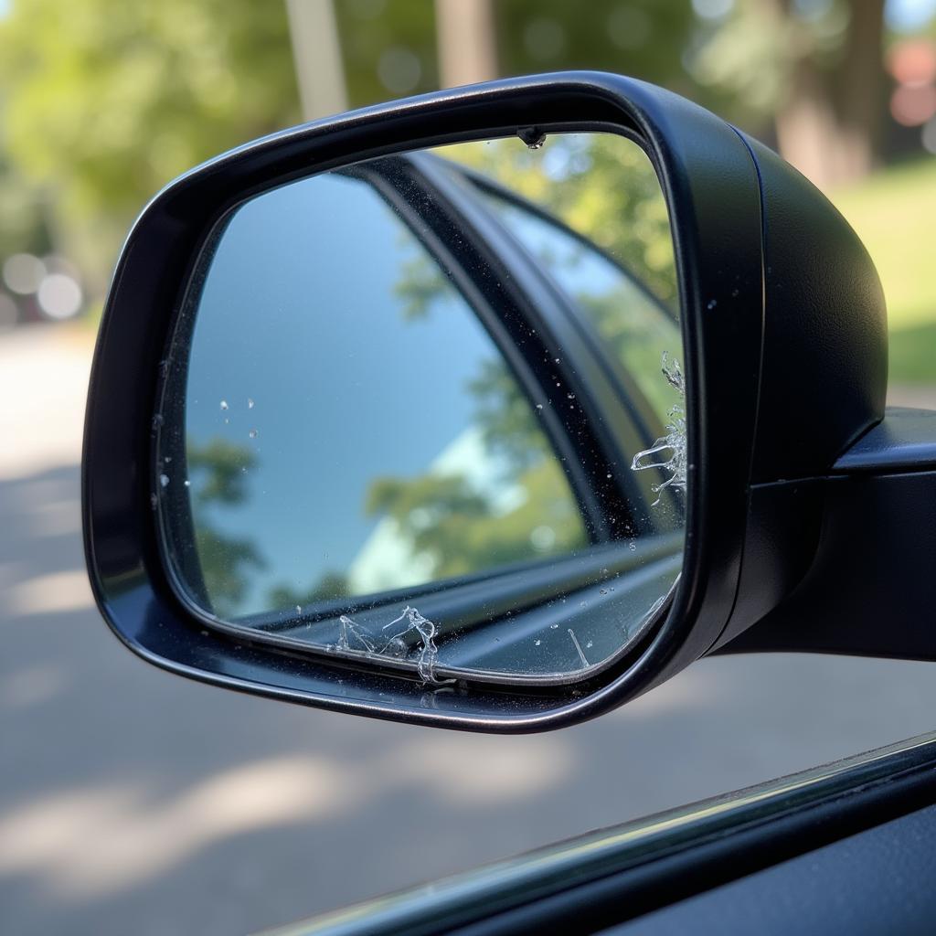 Broken Car Vanity Mirror