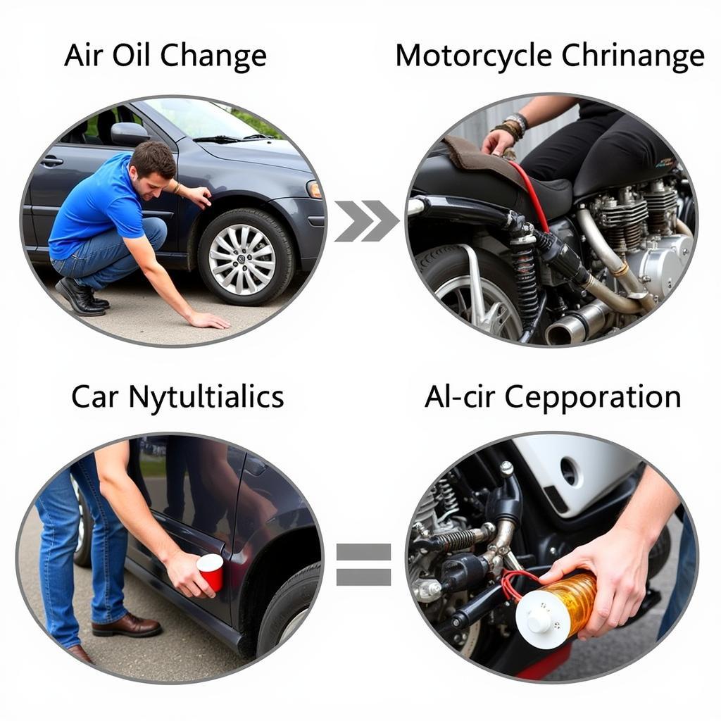 Car vs. Motorcycle Oil Change