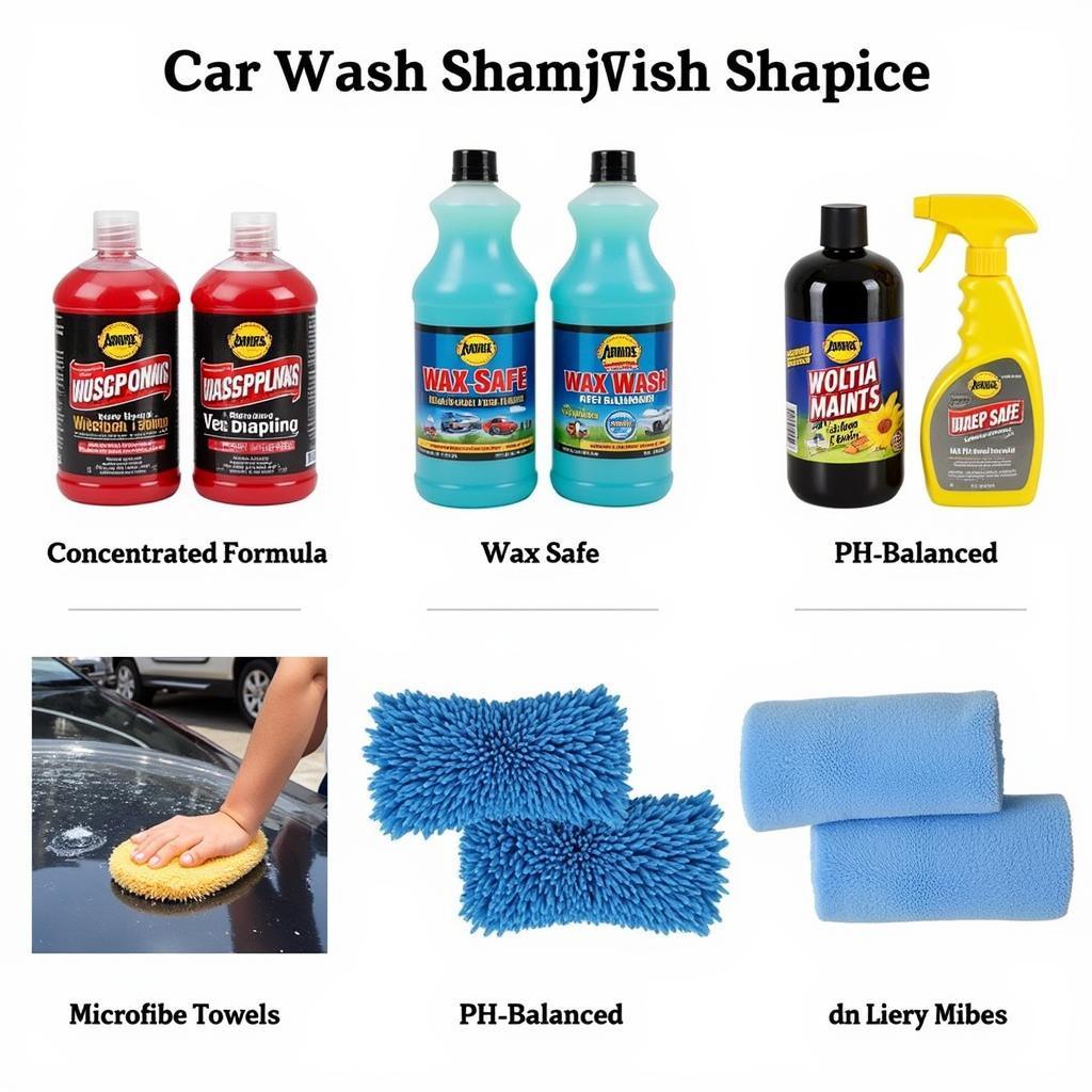 Different Car Wash Shampoo Types