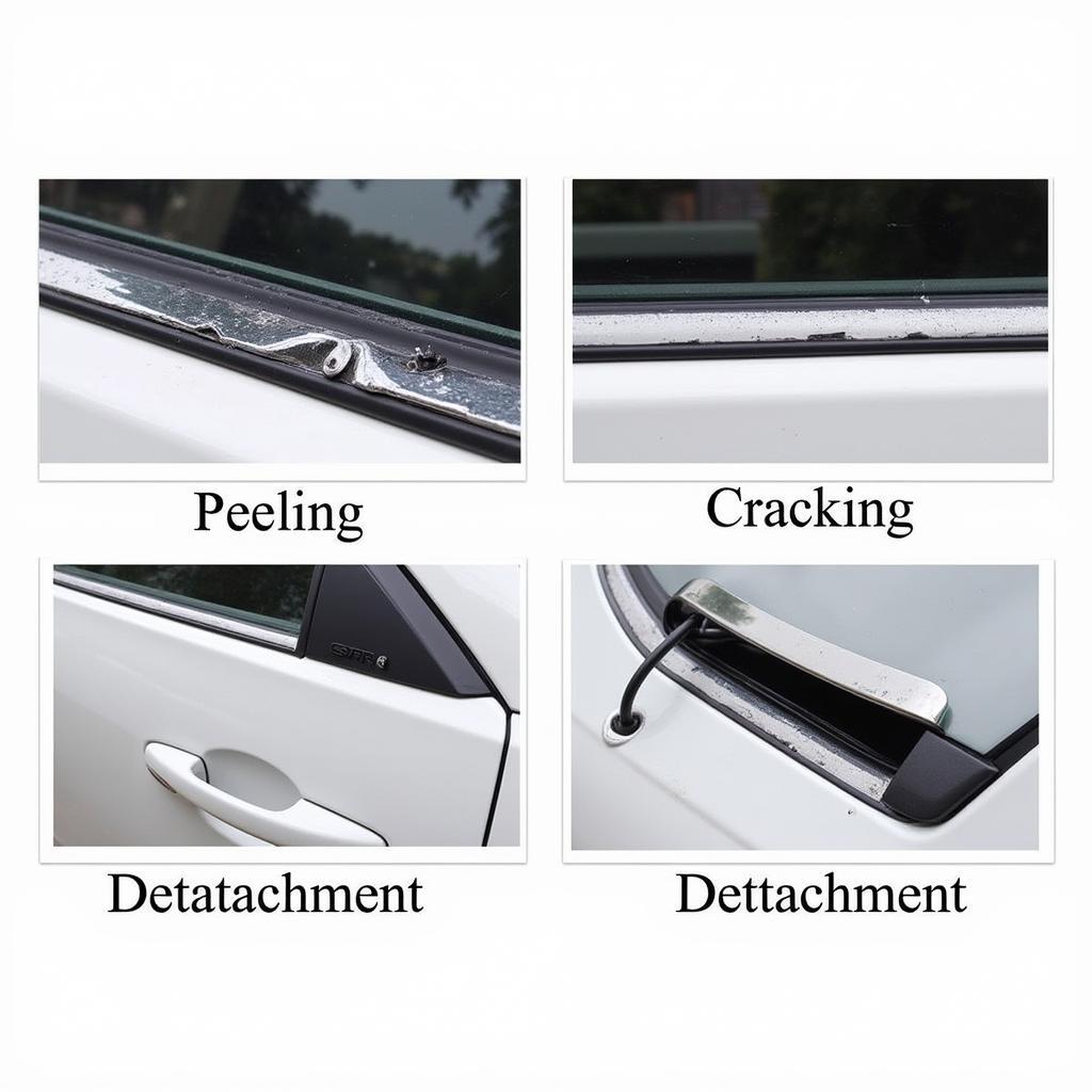 Different Types of Car Window Trim Damage