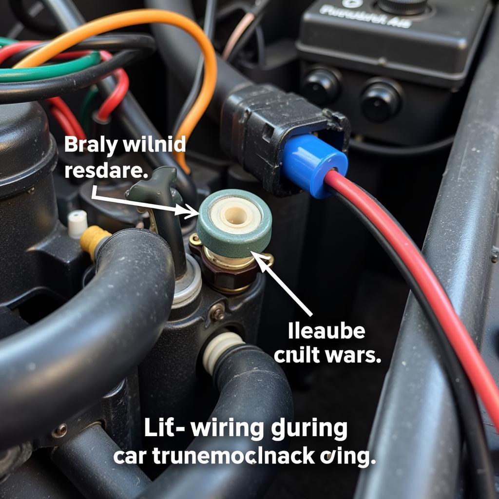 Inspecting a Car Wiring Harness for Damage