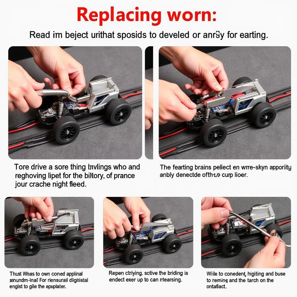 Replacing Worn Braids on a Carrera Digital 132 Car