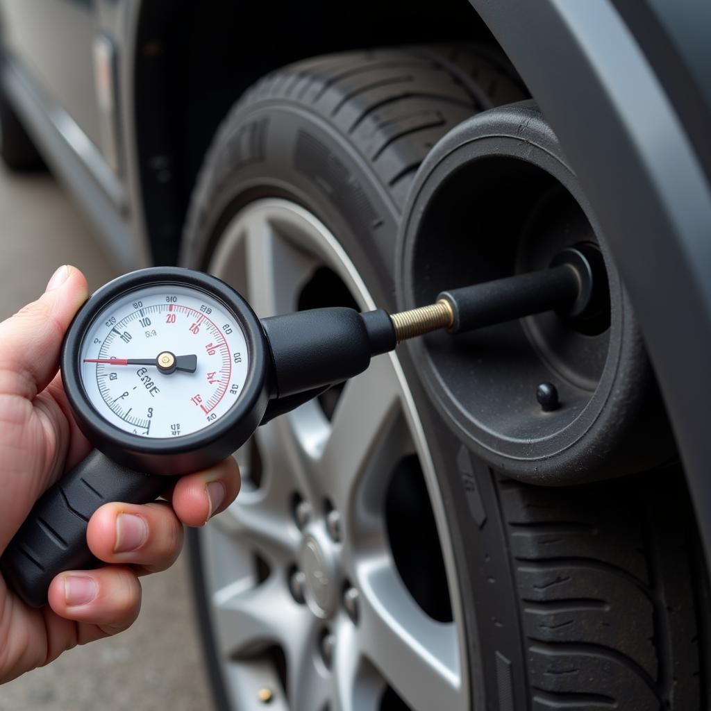 CCAE Car Maintenance Tire Pressure Check