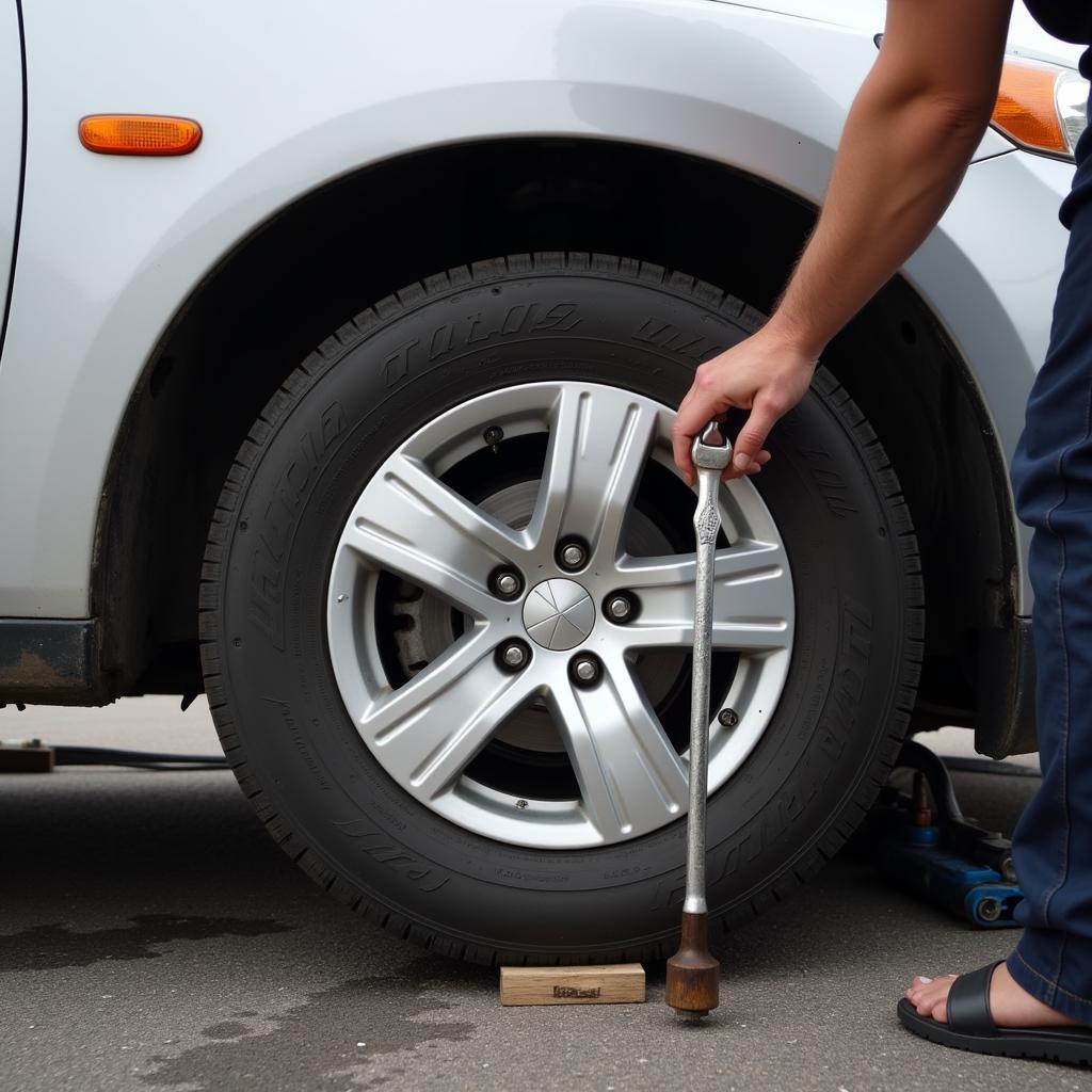 Changing a Flat Tire