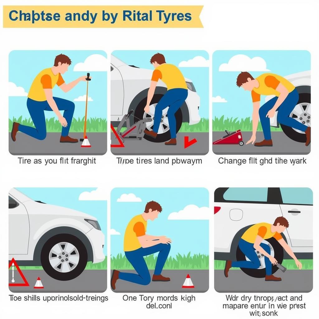 Changing a Blown Car Tyre Safely