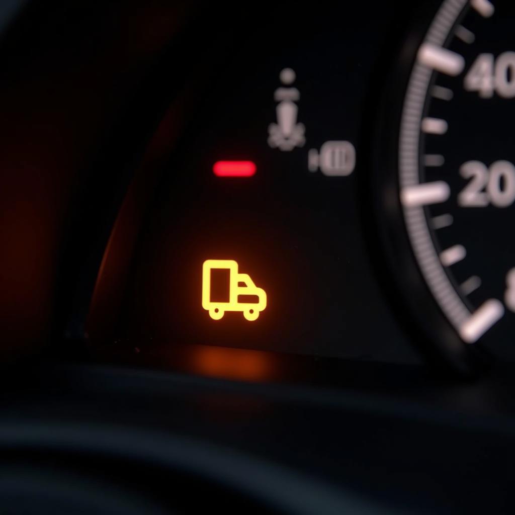 Check Engine Light Illuminated on Car Dashboard