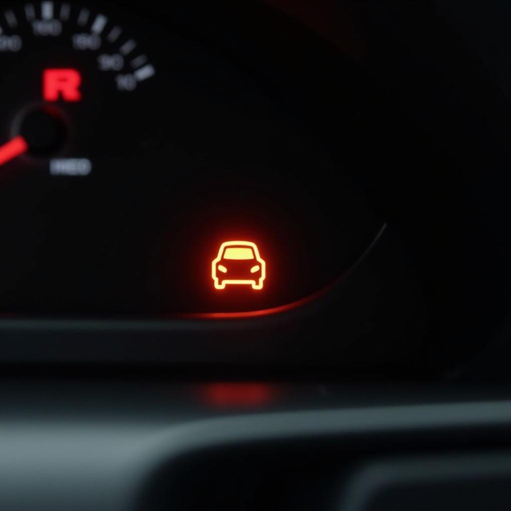 Check Engine Light Illuminated on Car Dashboard