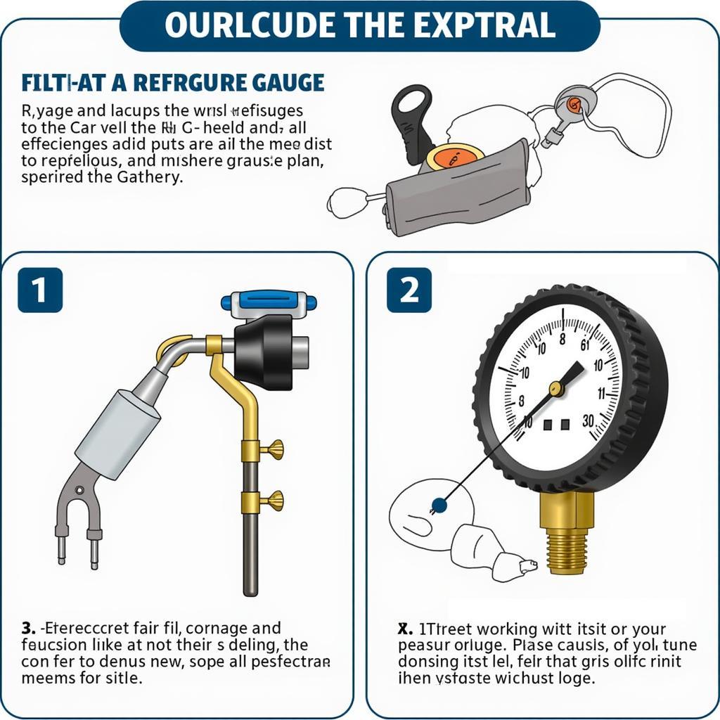 Checking Car AC Refrigerant Levels with a Gauge