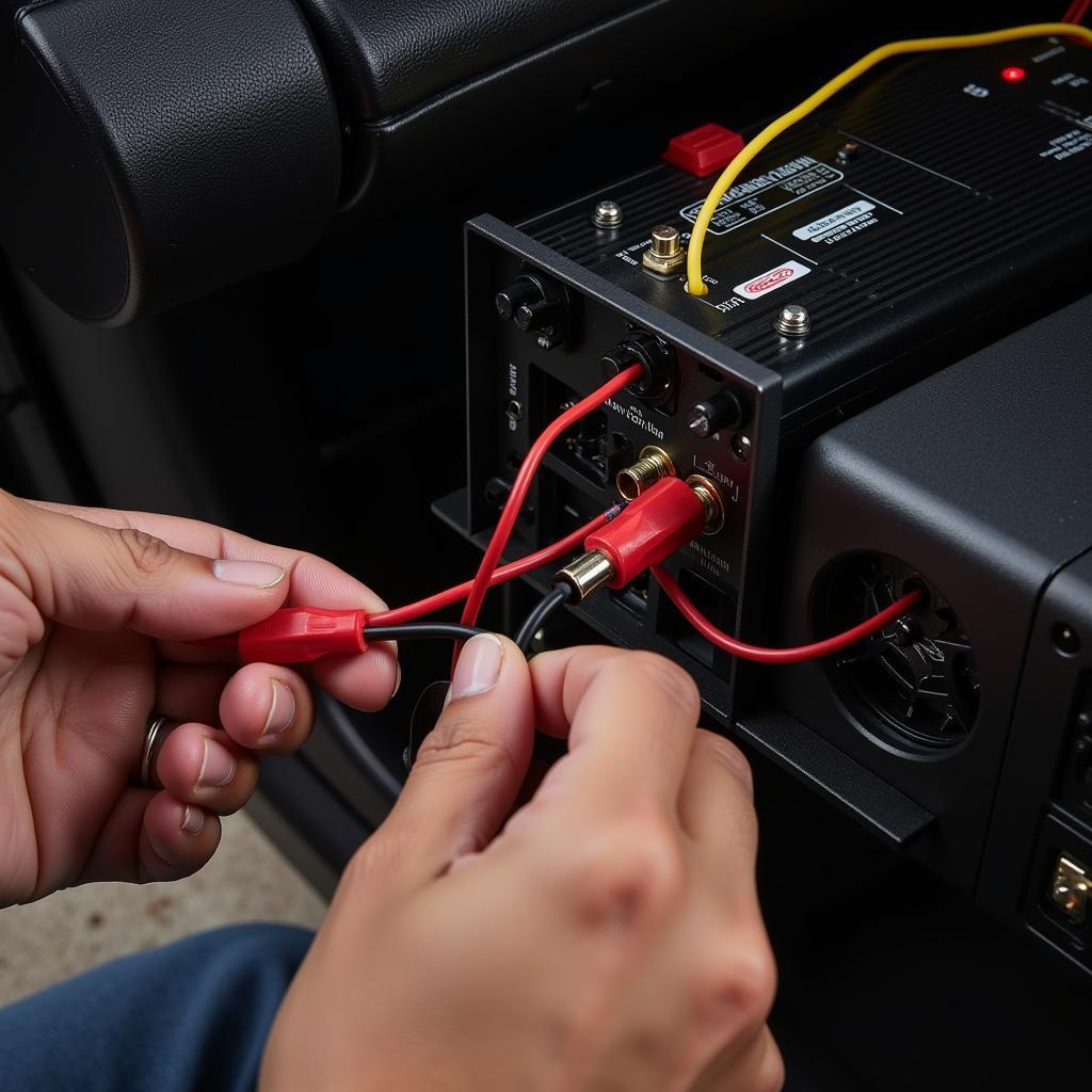 Checking Car Amplifier Speaker Wiring for Damage