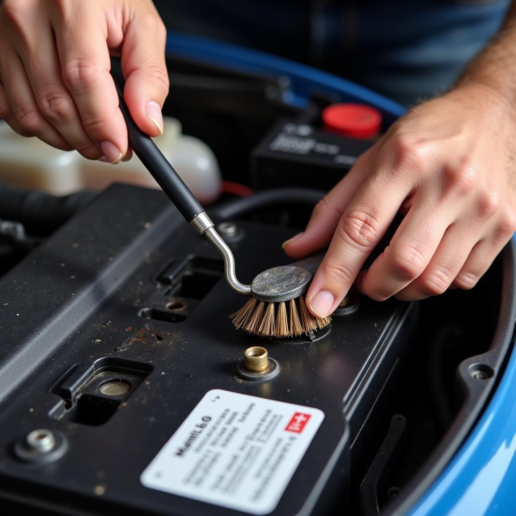 Checking Car Battery Connections for Corrosion