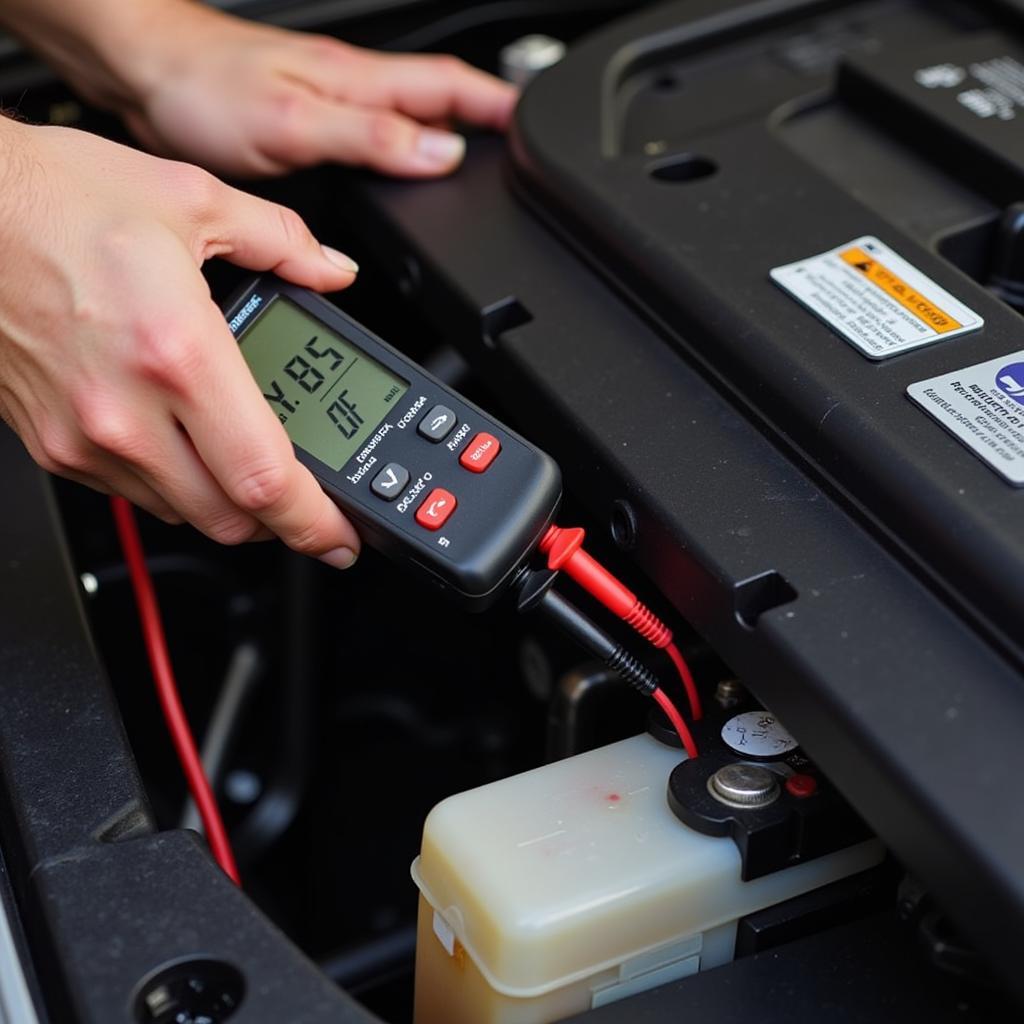 Checking Car Battery Voltage