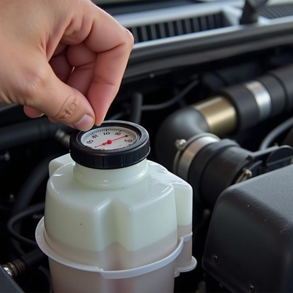 Checking Car Coolant Level Overheating