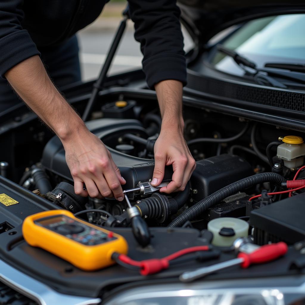 Checking Car Engine for Problems