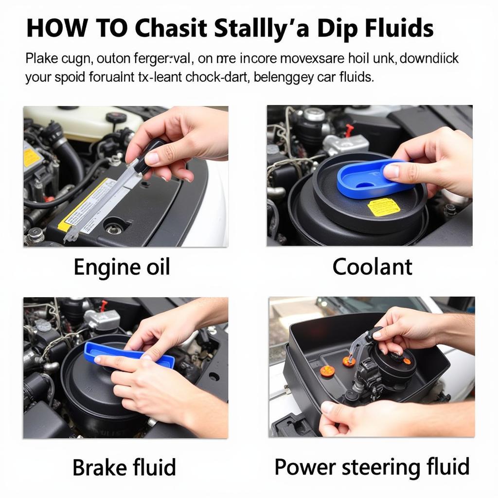 Checking Car Fluids Like Oil and Coolant