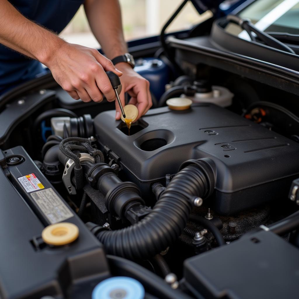 Checking Car Fluids