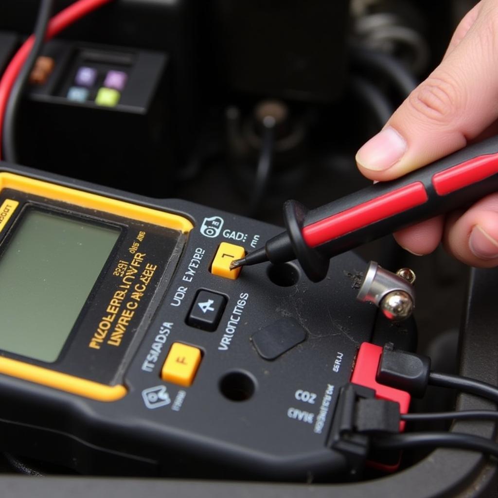 Checking Car Fuse with Multimeter